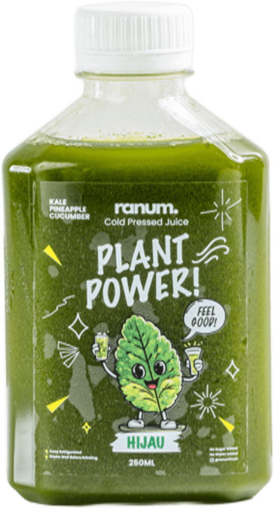 Cold press juice Ranum Plant Power! varian hijau